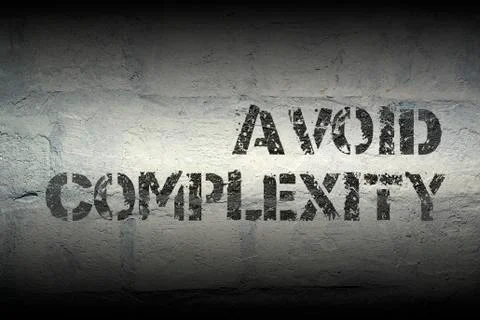 Avoid complexity GR Stock Illustration
