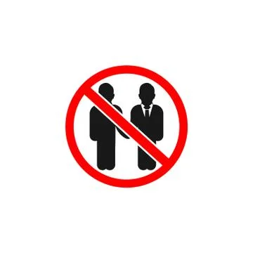 Avoid Connection, Contact Icon. Editable Vector Symbol Illustration. 스톡 일러스트