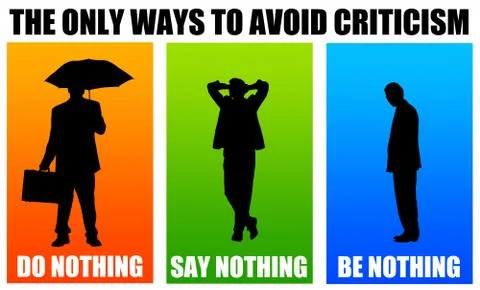 Avoid criticism Stock Illustration