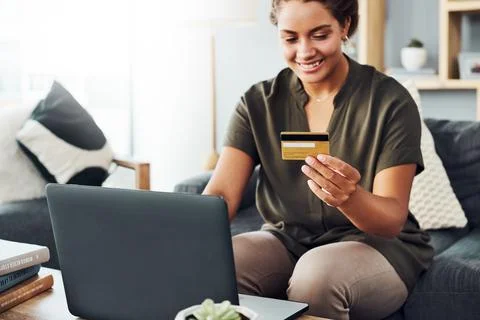 Avoid the crowds shop from the couch Stock Photos