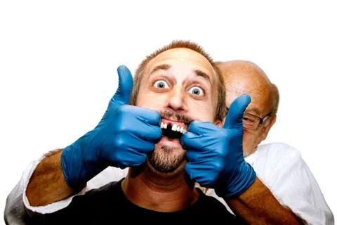 Avoid This Dentist at all Cost! Stock Photos