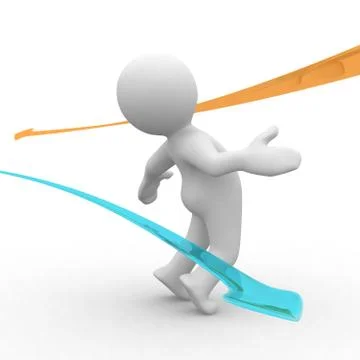 Avoid the difficulties Stock Illustration