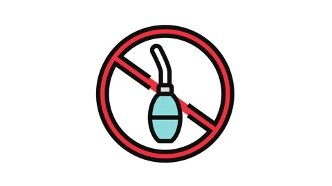 Avoid douching intimate care color icon animation Stock Footage 326117488