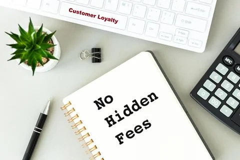 Avoid The Hidden Costs Of Hidden Charges. Conceptual words.  Foto stock