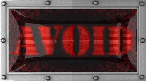 Avoid on led 動画素材 8665552