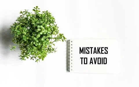 TO AVOID MISTAKES, write down the text in a notebook on a blank sheet on a wh Stock Photos