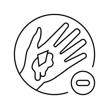 Avoid removing embedded objects from wound line icon vector illustration Stock Illustration
