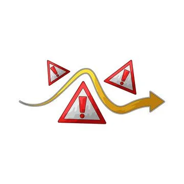 Avoid risk illustration Stock Illustration