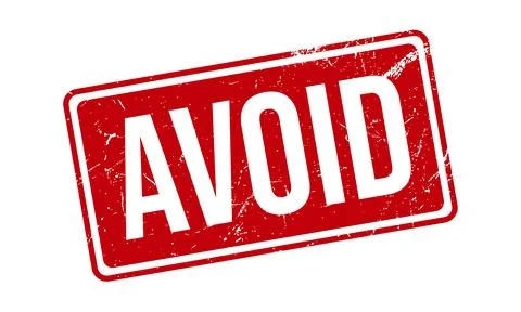 Avoid Rubber Stamp. Red Avoid Rubber Grunge Stamp Seal Vector Illustration Stock Illustration