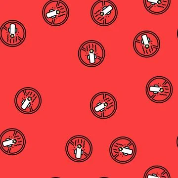 Avoid scented feminine products vector seamless pattern Stock Illustration