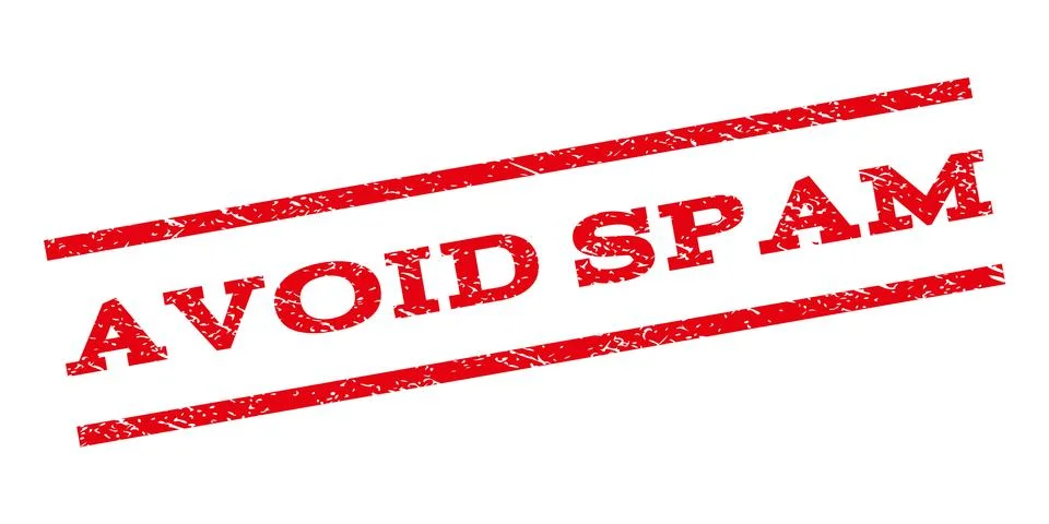 Avoid Spam Watermark Stamp Stock Illustration