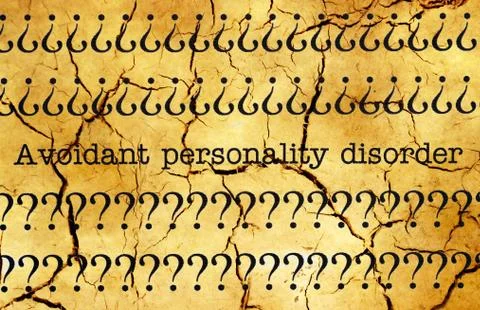 Avoidant personality disorder 스톡 사진