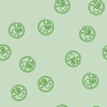 Avoiding acidic foods drinks line seamless pattern Stock Illustration