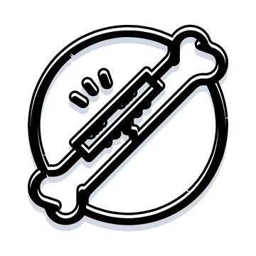 Avoiding bone marrow transplant icon with pills Stock Illustration