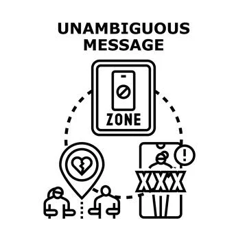 Avoiding inappropriate content and protecting relationships online Ilustração Stock