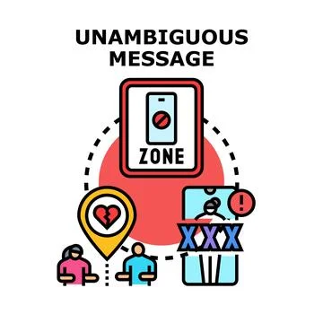 Avoiding inappropriate content and protecting relationships online Ilustração Stock