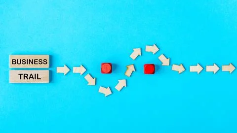 Avoiding obstacles while running a business Stock Photos