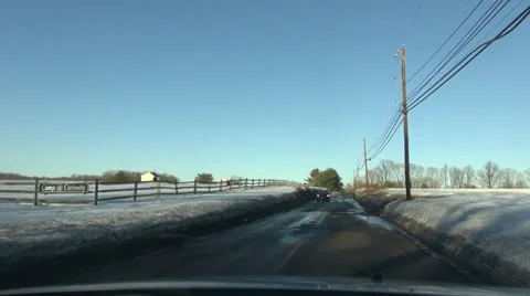Avoiding the potholes with oncoming traffic Stock Footage 36009102