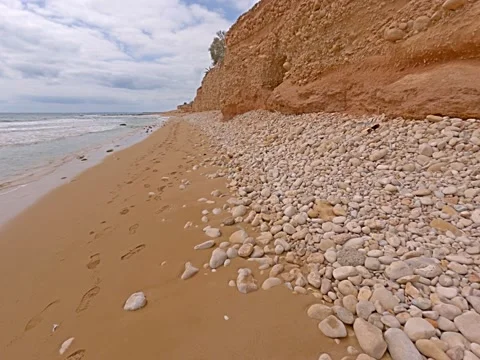 Avola's beach, Sicily Video stock 152105402
