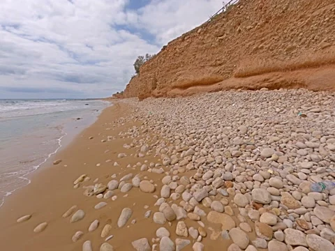 Avola's beach, Sicily Video stock 152105414