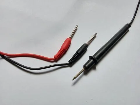 Avometer cable on background paper Фото