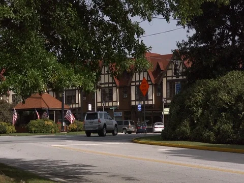 Avondale Estates Storefronts Stock Footage 77604665