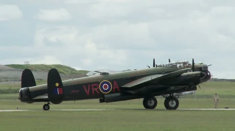 Avro Lancaster Engine Start 30 1 Stock Footage 23117168