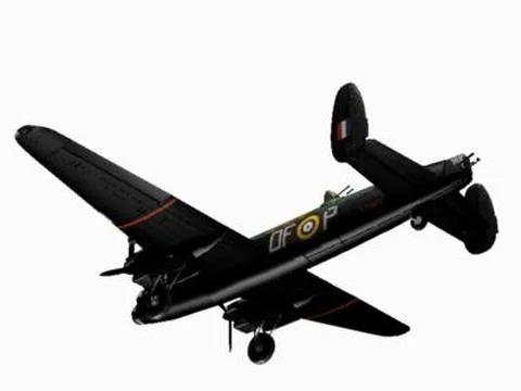 Avro Manchester B1A 3D-Modell