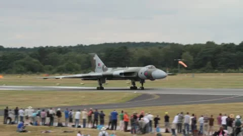 Avro Vulcan Bomber XH558 Stock Footage 11263689