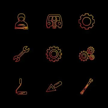Avtar , gera , setting , spade ,hardware , tools , constructions , labour , e Stock Illustration