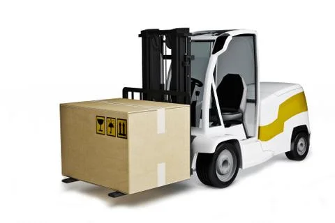 Avto Loader with box Stock Illustration
