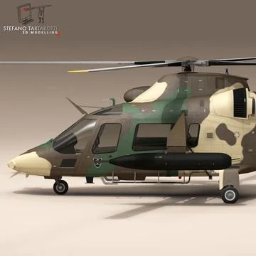AW109LUH South Africa 3D Model