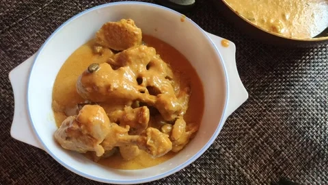Awadhi Chicken Korma Stock Footage 160960733