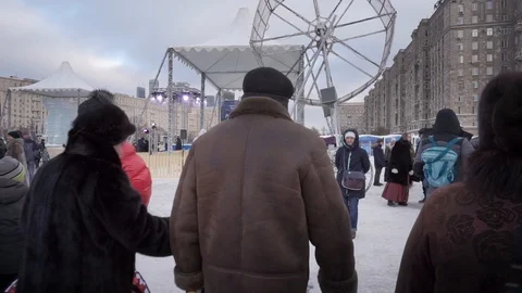 Awaiting for the clowns Stock Footage 101281668