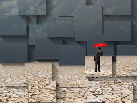 Awaiting storm Stock Illustration