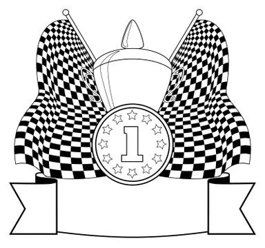 The award. 1-st position. Illustrazione stock