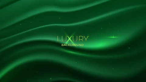 Award background with emerald green elegant decoration concept Stock Illustration