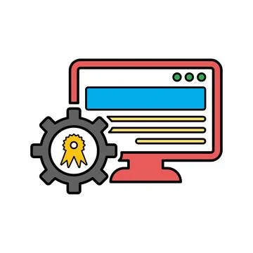 Award, best seo, website optimization icon. Illustration