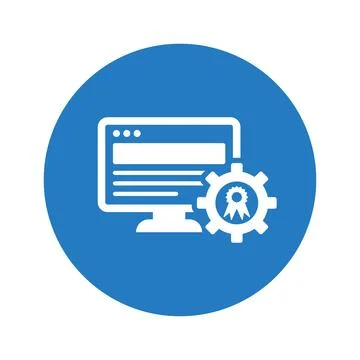 Award, best seo, website optimization icon. Illustration