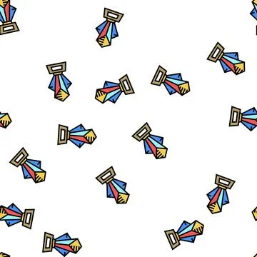 Award championship vector seamless pattern Stock Illustration