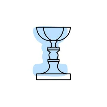 Award, cup with color shadow vector icon in awards set Stock Illustration