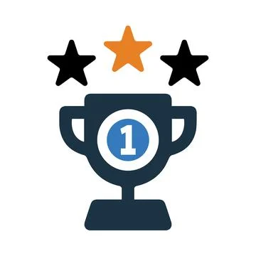 Award, cup, top award, first top award icon Stock Illustration