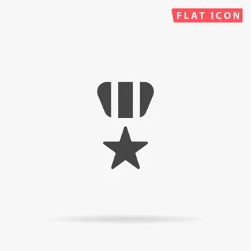 Award flat vector icon Illustration