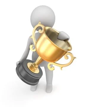 Award gold cup Stock Illustration