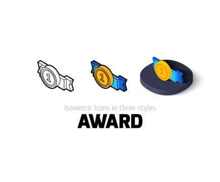 Award icon in different style Stock Illustration