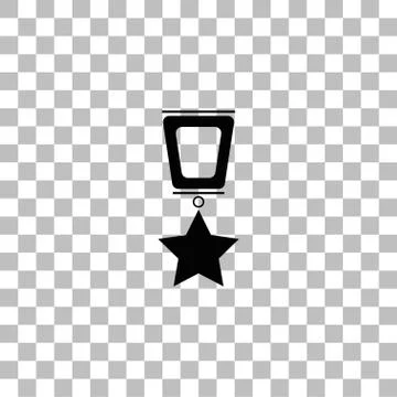 Award icon flat Stock Illustration