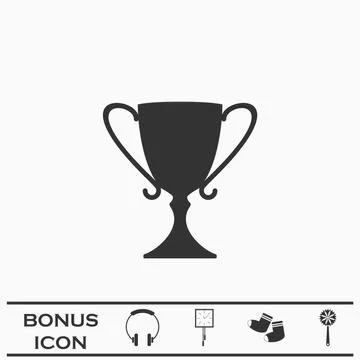 Award icon flat Stock Illustration