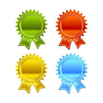 Award icon set Stock Illustration