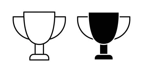 Award icon. Style is flat and line symbol Stock Illustration