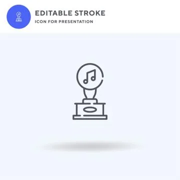 Award icon vector, filled flat sign, solid pictogram isolated on white, logo  Stock Illustration